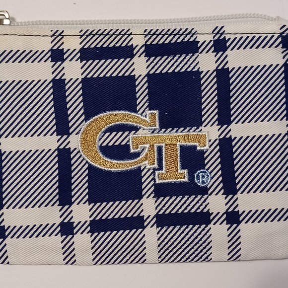 NWT Georgia Tech ID Holder Card Holder Coin Purse Key Ring - Picture 9 of 12
